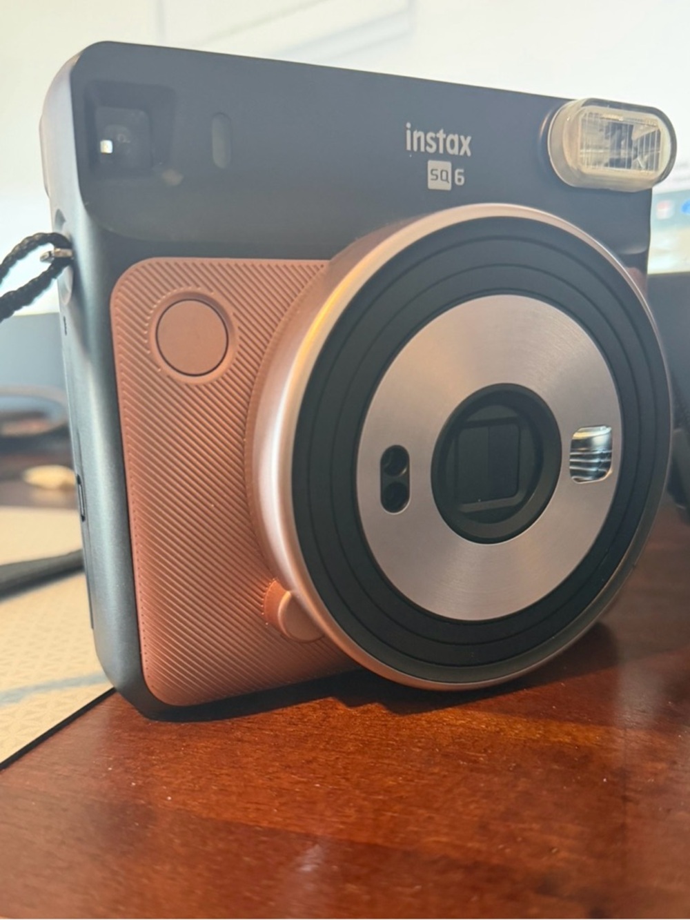 Fujifilm Instax SQ6 Instant Camera in Rose Gold and Black